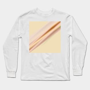 brown cream abstract texture art Long Sleeve T-Shirt